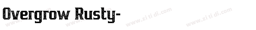 Overgrow Rusty字体转换